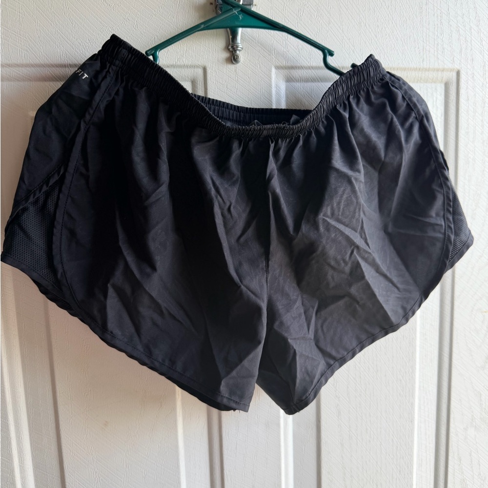 Nike Black Women's Athletic Running Shorts with Mesh Panels
